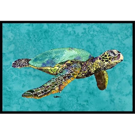Carolines Treasures Carolines Treasures 8659MAT 18 x 27 in. Swimming Loggerhead Turtle Indoor Or Outdoor Mat 8659MAT